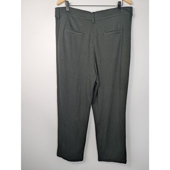 NWT Universal Standard  Cigarette Ponte Pant in Forest Houndstooth - Picture 5 of 9